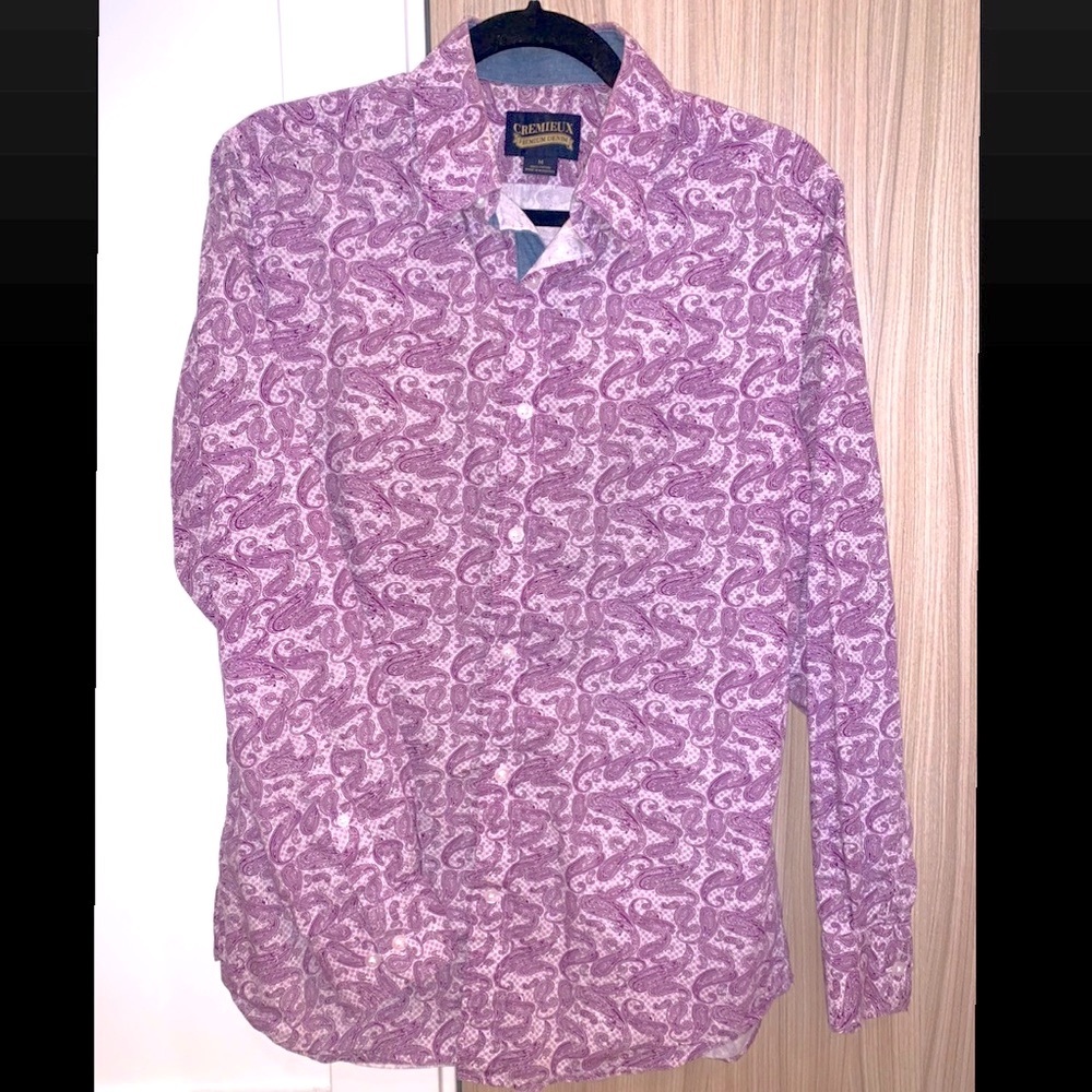 Cremieux Designer Button-Down Shirt - Men’s Medium